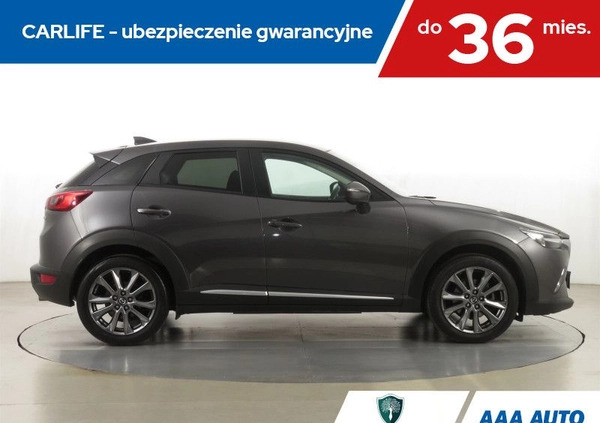 Mazda CX-3 cena 68000 przebieg: 114468, rok produkcji 2017 z Krzanowice małe 232